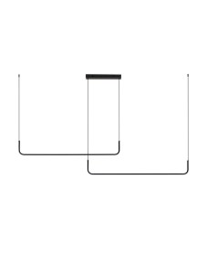 Nowoczesna lampa wisząca PIURA 165 czarna