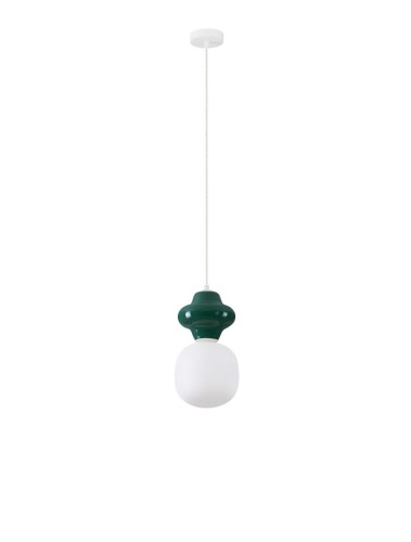 Lampa wisząca VILROSA butelkowa zieleń