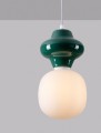 Lampa wisząca VILROSA butelkowa zieleń