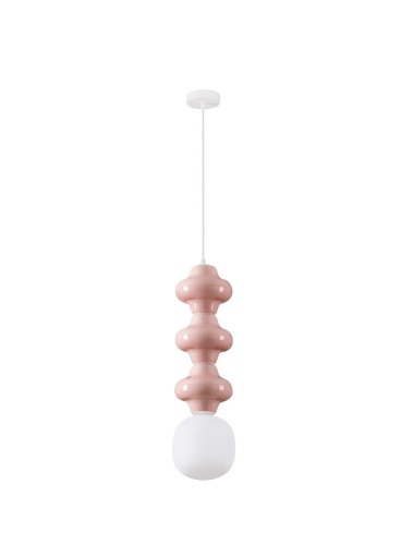 Lampa wisząca VILROSA trio pudrowy róż