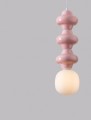 Lampa wisząca VILROSA trio pudrowy róż