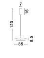 Lampa wisząca VITICHI 35 biała