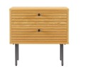 Szafka nocna z 2 szufladami Lattes kolor dąb