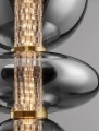 Lampa wisząca MORROS S dymione szkło
