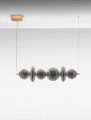Lampa wisząca MORROS Line dymione szkło