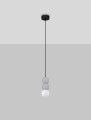 Lampa wisząca IBAGUE gips / szkło