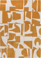 Geometryczny Beżowo Żółty Dywan - PAPERCUT CURRY 9367