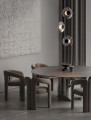 Lampa wisząca HUACARAJE Disc-3 dymione szkło