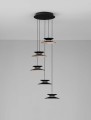 Lampa wisząca GUANAY Disc-5 czarna