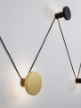Kinkiet CLIZA czarno-złoty
