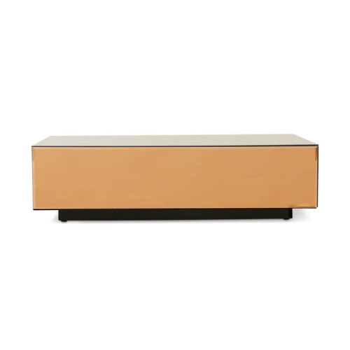 Stolik kawowy Mirror brązowy 90x90cm HKliving