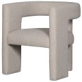 Fotel TIWA  beżowy boucle WOOOD