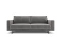Sofa 3-osobowa Caro z funkcją spania velvet szara