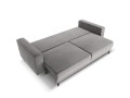 Sofa 3-osobowa Caro z funkcją spania velvet szara