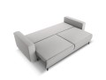Sofa 3-osobowa Caro z funkcją spania strukturalna szara