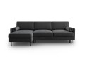 Sofa narożna Scott z funkcją spania ciemnoszara P/L
