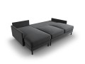 Sofa narożna Scott z funkcją spania ciemnoszara P/L