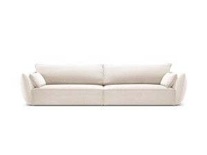 Sofa 4-osobowa Kaelle velvet beżowa