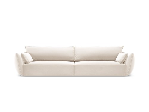 Sofa 4-osobowa Kaelle velvet beżowa