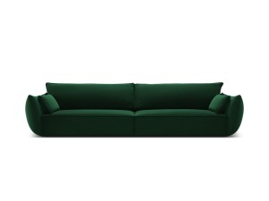 Sofa 4-osobowa Kaelle velvet butelkowa zieleń 