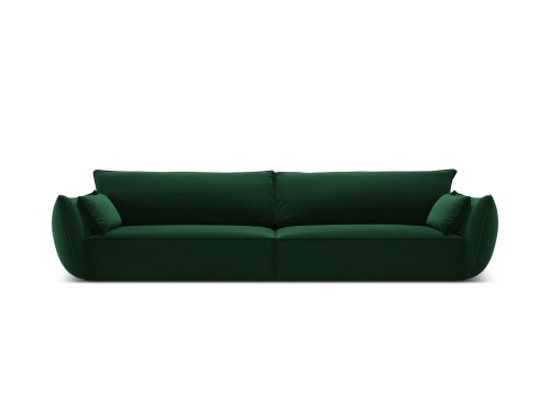 Sofa 4-osobowa Kaelle velvet butelkowa zieleń 