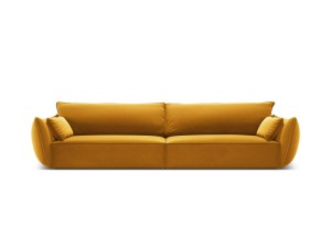 Sofa 4-osobowa Kaelle velvet musztardowa