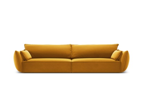 Sofa 4-osobowa Kaelle velvet musztardowa