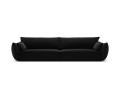 Sofa 4-osobowa Kaelle velvet czarna