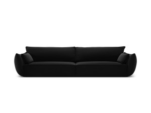 Sofa 4-osobowa Kaelle velvet czarna
