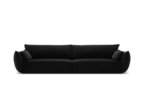 Sofa 4-osobowa Kaelle velvet czarna