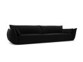 Sofa 4-osobowa Kaelle velvet czarna