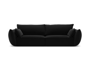 Sofa 3-osobowa Kaelle velvet czarna