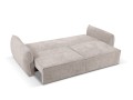 Sofa 3-osobowa Kaelle  z funkcją spania szenil piaskowa