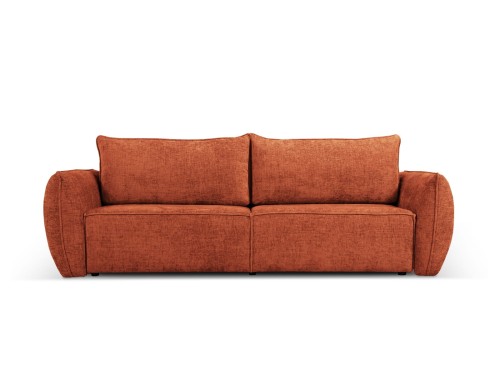 Sofa 3-osobowa Kaelle  z funkcją spania szenil terakota