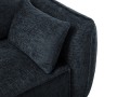 Sofa narożna 4-osobowa Kaelle z funkcją spania P/L szenil granatowa