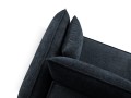Sofa narożna 4-osobowa Kaelle z funkcją spania P/L szenil granatowa
