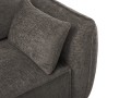 Sofa narożna 4-osobowa Kaelle z funkcją spania P/L szenil szara