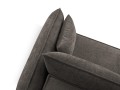 Sofa narożna 4-osobowa Kaelle z funkcją spania P/L szenil szara