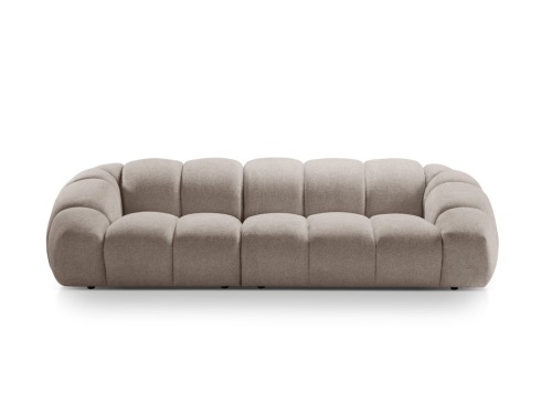 Sofa 4-osobowa Diana aksamit strukturalny beżowa