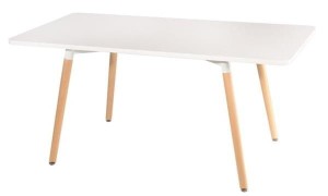 Stół Copine 160x90 - biały blat