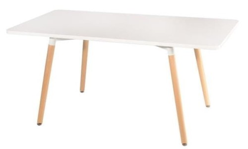 Stół Copine 160x90 - biały blat