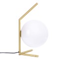 Lampa biurkowa/nocna HALM 1 - mosiądz, szkło