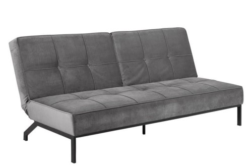 Sofa rozkładana Perugia VIC velvet szara