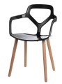 Krzesło Nox Wood czarne