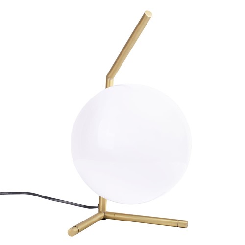 Lampa biurkowa/nocna HALM 1 - mosiądz, szkło