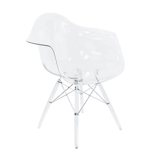 Fotel DSP ICE transparentny - poliweglan