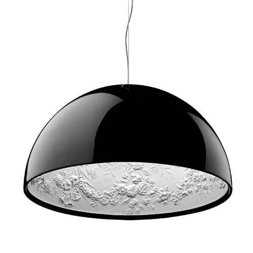Czarna lampa Elegante