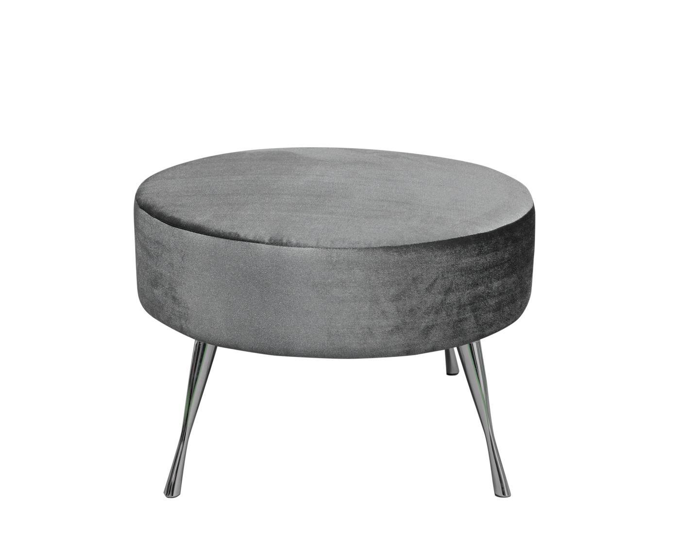 Pufa Koło w stylu Glamour