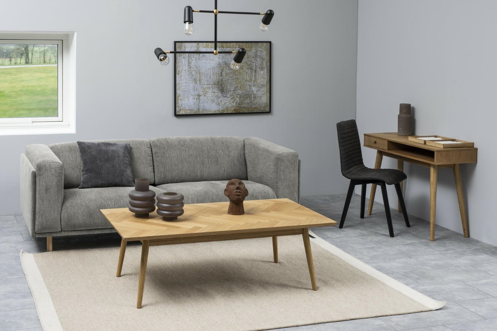 Stolik kawowy Dorney dąb jodełka