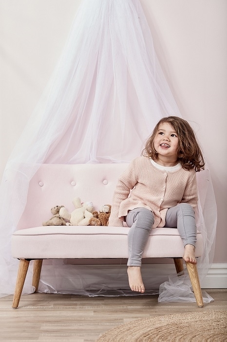 Sofa dziecięca jasnoróżowa Kids Concept